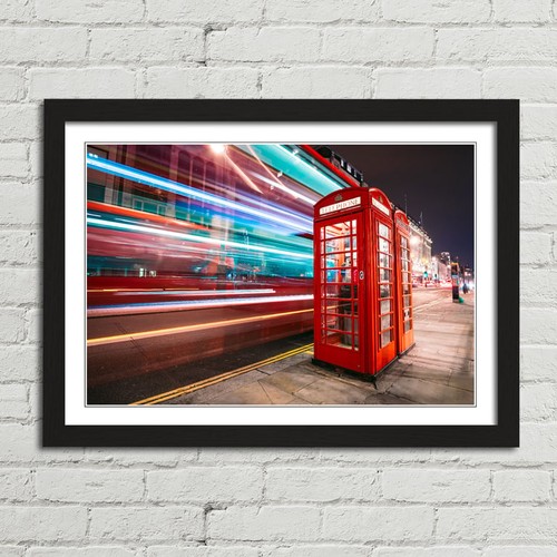 Red telephone box london - red,