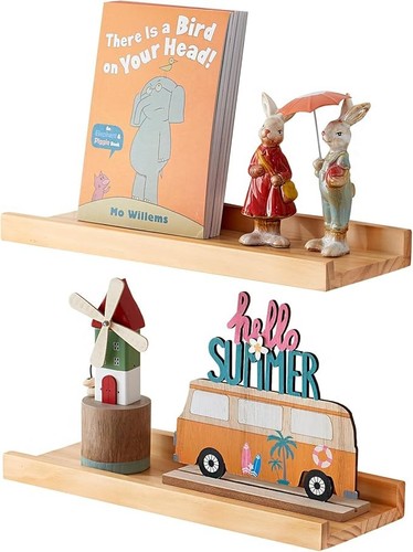 2pcs wooden floating - floating, shelves