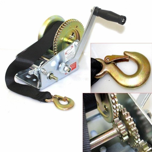 Dual gear 2500lbs hand winch - dual,