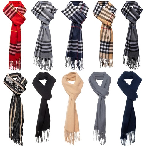 Mens womens plain check scarf - womens,