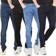 Mens Jeans Skinny Stretch Fit Flex Denim Trouser Pants All UK Waist Sizes