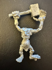 Classic Citadel Marauder Troll Stone Hammer Warhammer 80's Metal Rare OOP C