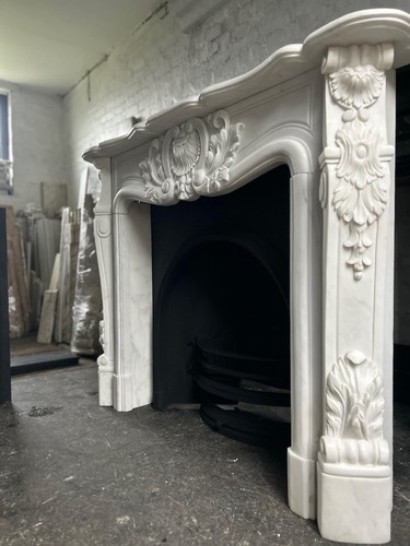 Marble fire surround for cast - fire,