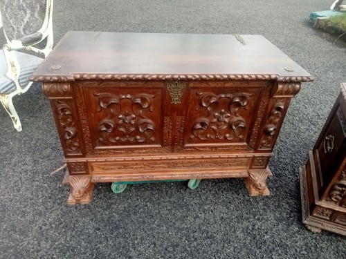 Huge carved oak - 4, victorian
