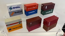 HO 1:87 20ft Intermodal Shipping Containers x12 Hapag-Lloyd Hamburg Sud UASC