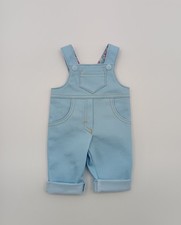 Handmade Light Blue Stretch Denim Dungarees For Baby Born Or Big Sister Dolls