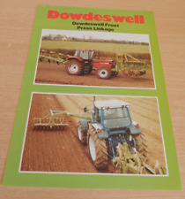 Dowdeswell Front Press Linkage Leaflet