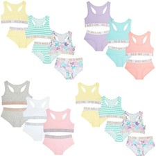 Girls Crop Top Knickers Set