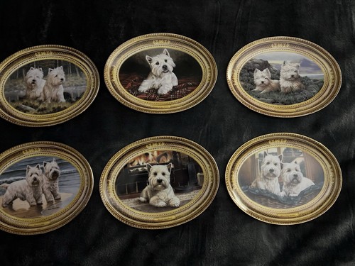 Franklin mint westies plates - franklin,