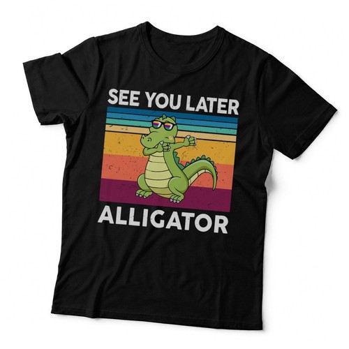 Funny alligator shirt retro - alligator,