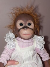 ?Adorable lifelike Baby chimpanzee monkey doll, such a little cutie ??
