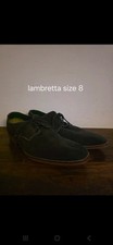 Vintage Lambretta Mens Size 8 Suede Shoes In Navy. Good Condition.
