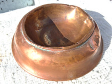 ANTIQUE COPPER DOG FEEDING