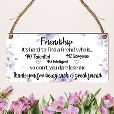 Friendship Plaque-Humorous