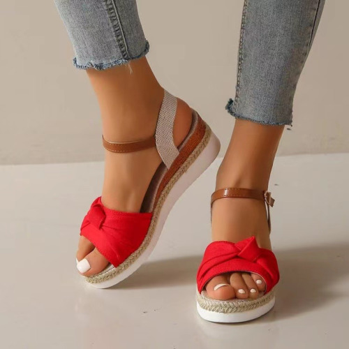 Ladies womens mid wedge heel - wedge,