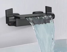 Waterfall Bathtub Filler Tap Set Matt Black Nice Design RRP £105