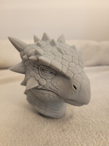 Ankylosaurus dinosaur bust - dinosaur,