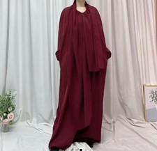 Women maroon Closed Abaya With