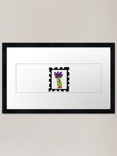 Postcard stamp Framed Art