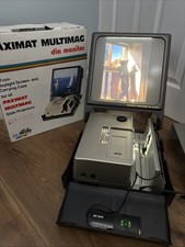Vintage Braun SC-643 35mm Slide Projector & Paximat Multimag Monitor Viewer VGC