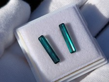 Pair of Green Blue Tourmaline
