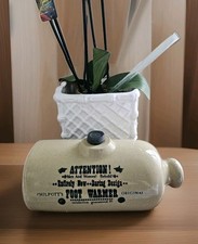 Vintage Moira Pottery Stoneware Foot Bed Warmer Advertising Memorabilia
