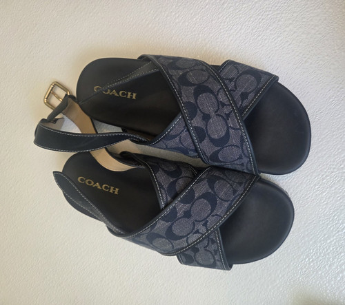 Coach signature strappy sandal - signature,
