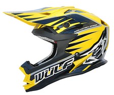 Adult Quad Wulf Wulfsport MX Motocross  ACU Gold Advance Helmet Yellow  T