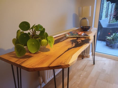 Yew side table desk - yew,
