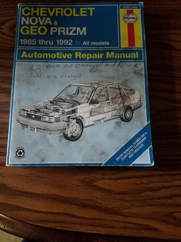 Chevrolet nova geo prizm - chevrolet,