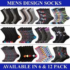 Mens Socks 6 12 Pairs Casual