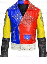Mens Studded Leather jacket