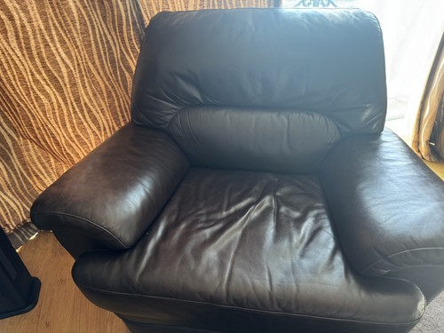 Used brown single leather - used,