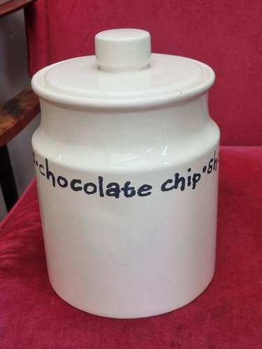 Vintage glazed ceramic biscuit - glazed,