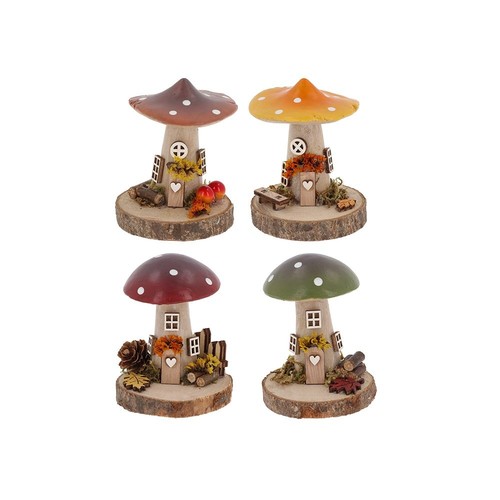 Autumn decor folk art - art, mushroom