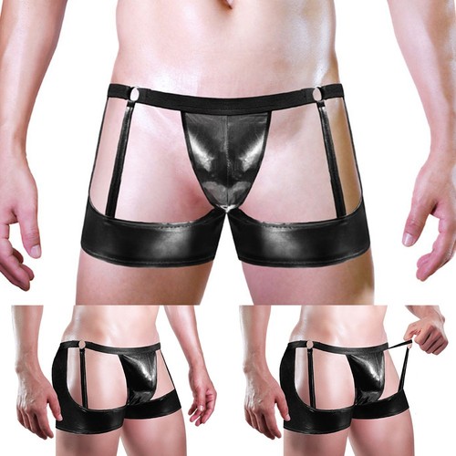 Men underwear faux leather - underwear,