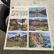 5x 1000 Piece Jigsaws In One Box All Complete And In Separate Bags