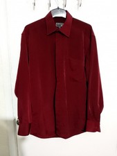 Versace Red Toned Button Up