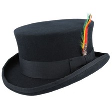 Wool Mid Crown Top Hat