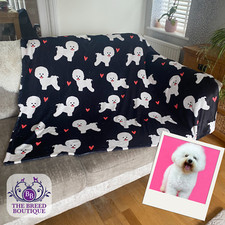 BICHON FRISE BLANKET THROW