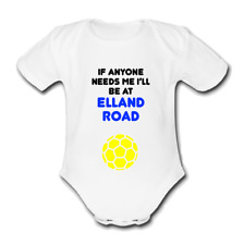 UTD ELLAND ROAD Babygrow Baby vest grow bodysuit LEEDS @united
