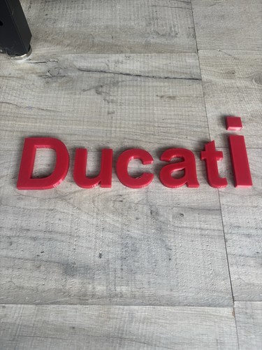 Ducati printed wall sign - ducati,