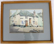 James Heseldin (1887-1969) J. M. 20th Century Watercolour Cornish Village Scene