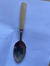 Jam spoon, Silver and ivory