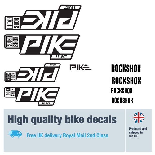 Rockshox pike fork decals - rockshox, with