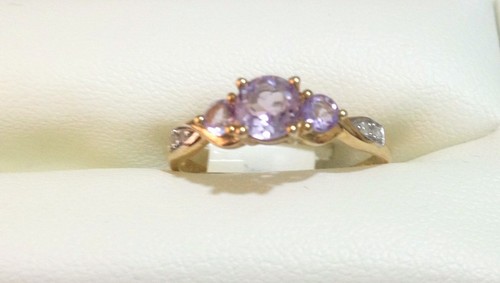 Stunning pink topaz with three - stunning,