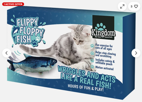 Usb floppy moving fish cat - floppy,