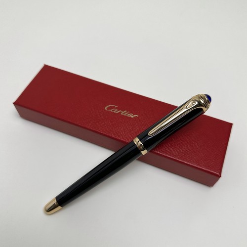 Cartier black gold rollerball - cartier,