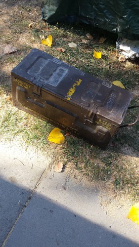 Vintage metal military - metal, ammo