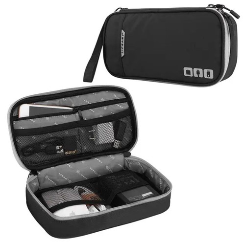 Double layer cable storage bag - layer,